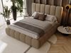 GRAINGOLD Imperial Doppelbett 180x200, mit hohem Kopfteil, Bettkasten, Bouclé-Stoff, Braun Bild 4