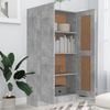 vidaXL Bücherregal Betongrau 82,5x30,5x150 cm Holzwerkstoff 802727 Bild 3