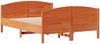 vidaXL Massivholzbett ohne Matratze Wachsbraun 140x200 cm Kiefernholz 3301790 Bild 5