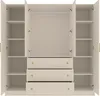 Vente-unique - LIZANDRO Wardrobe and walk-in wardrobe Holz, Platte Beige - B 58 cm x H 200 cm x L 196 cm Bild 4