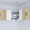 vidaXL Wand-Eckschrank PORTO Sonoma-Eiche 57 x 57 x 40 cm 885307 Bild 4