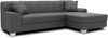 DOMO. collection Ecksofa Capri, Sofa in L-Form mit Füßen aus Chrom, Eckcouch, Polsterecke, Couch 239 x 152 x 75 cm (BxTxH), grau Bild 3