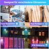 Clanmacy LED Flutlichtstrahler 1-4X RGB LED Fluter 10-50W Mehrfarbig Außen Strahler mit Fernbedienung, Außenstrahler Bild 4