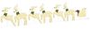 vidaXL LED Rentiere 7 pcs Gold Stoff 3385890 Bild 2