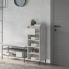 vidaXL Schuhregal Betongrau 40x36x105 cm Holzwerkstoff 819784 Bild 3