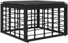 vidaXL Outdoor-Sofagarnitur 11 pcs Schwarz und Dunkelgrau Polyester 3437571 Bild 4