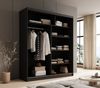 MOEBLO Schiebetürenschrank Nexo 180 (Moderner Kleiderschrank mit Spiegel für Schlafzimmer und Ankleidezimmer, 2 Schiebetüren, 6 Einlegeböden, stabile Kleiderstange, Kleiderschrank 2-türig Schrank Garderobe Schlafzimmer Drehtürenschrank mit Spiegel) (Bx... Bild 3