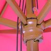 Sonnenschirm Florida, Gartenschirm Marktschirm, Ø 3m Polyester/Holz ~ pink Bild 5