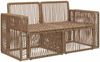 vidaXL Garten-Sofa 2-Sitzanzahl Beige Poly-Rattan 42026700 Bild 3