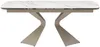 Vente-unique - KAJARI Esstisch KeramikGlas SchokoladenbraunWeiß - B 90 cm x H 76 cm x L 220 cm260 cm180 cm Bild 3