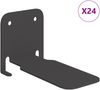 vidaXL Schwebendes Regal mit Regal 24 pcs Schwarz 6 x 10,8 x 6,6 cm 8004058 Bild 2