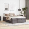 vidaXL Ottoman-Bett mit Matratze Grau 140x200 cm Kunstleder 3311044 Bild 3