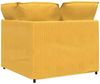 vidaXL Modulares Sofa Eckmodul mit Kissen Hellgelb 100 cm 4104473 Bild 5