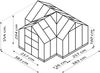 Vitavia Gewächshaus Clarus, ESG 3mm, smaragd Bild 4