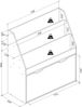 VCM Standregal Besira 920328 Honig-Eiche H. 80 x B. 73 x T. 30 cm Bild 4