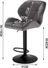 Woltu Barhocker (Set, 2 St), Tresenhocker Designer Hocker mit Rückenlehne Bild 2