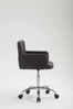 Arbeitshocker ZÜRICH - 60x52x75cm, Kunstleder, Braun | Arbeitsstuhl Drehhocker Rollhocker Bürohocker Bild 2