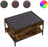vidaXL Couchtisch mit Infinity-LED Räuchereiche 70x50x38 cm 847704 Bild 2