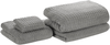 Badehandtuch 4er Set Grau Baumwolle 30x50 cm 50x100 cm 70x140 cm 100x150 cm Frottee Handtücher Bild 4