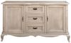 Massivholz Sideboard Silber im Landhausstil Bild 3