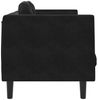 vidaXL Sofa mit Kissen 2-Sitzer Schwarz Samt 372637 Bild 5
