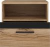 FORTE Dalate Nako, Holzwerkstoff, Braun/Schwarz, 50,2 x 45,2 x 33,8 cm Bild 4
