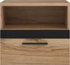 FORTE Dalate Nako, Holzwerkstoff, Braun/Schwarz, 50,2 x 45,2 x 33,8 cm Bild 2