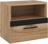 FORTE Dalate Nako, Holzwerkstoff, Braun/Schwarz, 50,2 x 45,2 x 33,8 cm Bild 3
