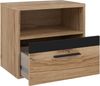 FORTE Dalate Nako, Holzwerkstoff, Braun/Schwarz, 50,2 x 45,2 x 33,8 cm Bild 5