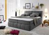 Stella Trading Toledo 2 Boxspringbett 160x200 cm, Stoff, Anthrazit, 235 x 161 x 110 cm Bild 1