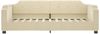 vidaXL Tagesbett mit Matratze Creme 100x200 cm Stoff 3197625 Bild 4