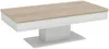 Vente-unique - Couchtisch mit Stauraum - Eichenholz-Optik - Weiß - ASTULIA Bild 4