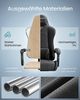 SONGMICS Gaming-Stuhl, Ergonomischer Bürostuhl mit Fußstütze, bis 150 kg, 66 x 64 x 123,5-133 cm, Schwarz Bild 4