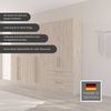 rauch Kleiderschrank Drehtürenschrank Schrank Garderobe Wäscheschrank Schlafzimmer AVOLA (3 verschiedene Ausstattungen BASIC/CLASSIC/PREMIUM (inkl. SOFT-CLOSE) mit hochwertigen Stangengriffen aus Metall in Schwarz MADE IN GERMANY Bild 3