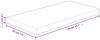 vidaXL Regalboden 40x20x2,5 cm Unbehandeltes Massivholz Eiche 342934 Bild 4