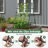 A-förmige Gurke Rankhilfe mit Gartennetz & Pflanzenclips Metall Pflanzenhalter Rankgitter Bild 4