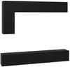 vidaXL TV-Schrankset 6 pcs Schwarz Eichen-Optik Holzwerkstoff 3393247 Bild 2