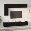 vidaXL TV-Schrankset 6 pcs Schwarz Eichen-Optik Holzwerkstoff 3393247 Bild 4