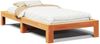vidaXL Massivholzbett ohne Matratze Wachsbraun 75x190 cm Kiefernholz 855342 Bild 2