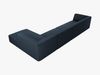 Micadoni Ecksofa Ruby 5-Sitzer Rechts Strukturierter Stoff Ottawa Marineblau Bild 5