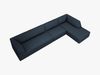 Micadoni Ecksofa Ruby 5-Sitzer Rechts Strukturierter Stoff Ottawa Marineblau Bild 4