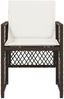 vidaXL Gartenstühle mit Kissen 4 Stk. Braun Poly Rattan 364952 Bild 5