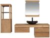 Teako Design 'Mark' Waschbeckenunterschrank, Teak Massivholz, hängend, Natur, 51 x 50 x 90 cm Bild 5