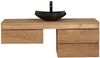Teako Design 'Mark' Waschbeckenunterschrank, Teak Massivholz, hängend, Natur, 51 x 50 x 90 cm Bild 3