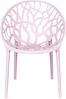 VOMO Stapelstuhl, Struckturdesign in Rosa, Gestell: Polypropylen-Kunststoff Bild 5