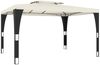 vidaXL Pavillon mit Doppeldach Creme 3,98x2,98 m Stahl 368442 Bild 5