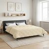vidaXL Winterbettdecke Creme 200 x 200 cm Mikrofaser und Teddy-Fleece 42026364 Bild 4