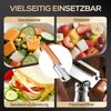 FELIXLEO Sparschäler 3 in 1 Multifunktionaler Gemüseschäler Edelstahl Obst, (4-tlg) Bild 2