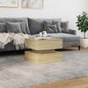 vidaXL Couchtisch mit LED-Leuchten Sonoma-Eiche 50x50x40 cm 839856 Bild 4