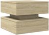 vidaXL Couchtisch mit LED-Leuchten Sonoma-Eiche 50x50x40 cm 839856 Bild 3
